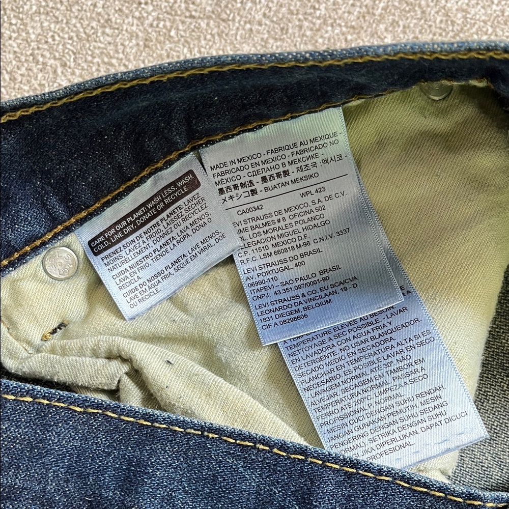 Men's Blue Jeans Levi 505 34x30 Y2K - Picture 3 of 6